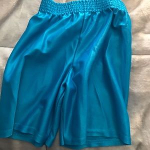 Blue athletic shorts